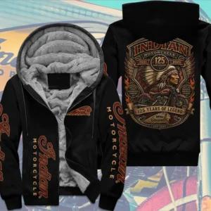Indian Motorcycle 125th Anniversary 3D Fleece Zip Hoodie - TMTHU9254