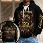 Indian Motorcycle 125th Anniversary 3D Unisex Waffle Hoodie – TMTHU9415