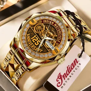 Indian Motorcycle 125th Anniversary Alloy Luxury Quartz Watch - TMTHU9229