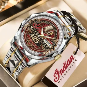 Indian Motorcycle 125th Anniversary Alloy Luxury Quartz Watch - TMTHU9425