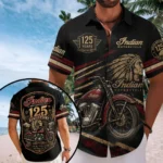 Indian Motorcycle 125th Anniversary Short Sleeve Button-Down Shirt – TMTHU9095
