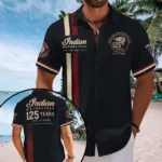 Indian Motorcycle 125th Anniversary Short Sleeve Button-Down Shirt – TMTHU9105