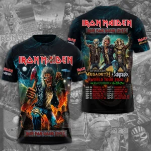 Iron Maiden 2026 World Tour 3D Apparel - TMTHU9099