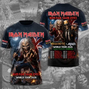 Iron Maiden 2026 World Tour 3D Apparel - TMTHU9241