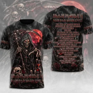 Iron Maiden 2026 World Tour 3D Apparel - TMTHU9357
