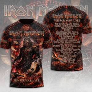 Iron Maiden 2026 World Tour 3D Apparel - TMTHU9399