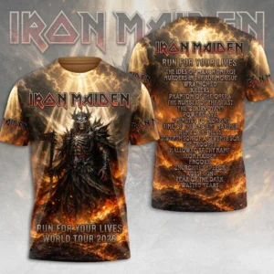 Iron Maiden 2026 World Tour 3D Apparel – TMTHU9547
