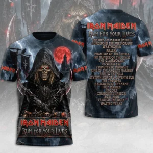 Iron Maiden 2026 World Tour 3D Apparel – TMTHU9548