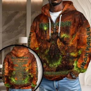 Iron Maiden 2026 World Tour 3D Unisex Waffle Hoodie - TMTHU9344