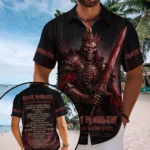 Iron Maiden 2026 World Tour Short Sleeve Button-Down Shirt – TMTHU9145