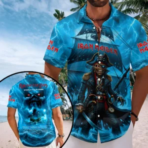 Iron Maiden 2026 World Tour Short Sleeve Button-Down Shirt - HOATT20874