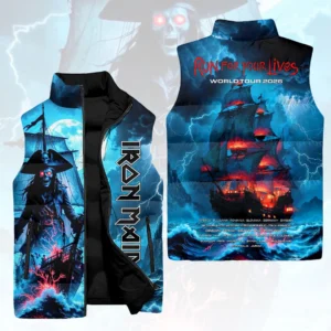Iron Maiden 3D Sleeveless Down Jacket - HOATT21267
