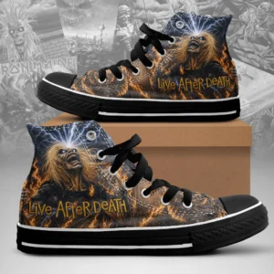 Iron Maiden Life After Death High Top Canvas Shoes – TMTHU9478