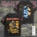 Iron Maiden Piece Of Mind 2D Acid Washed Cotton T-Shirt – TANTN25355