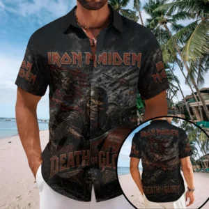 Iron Maiden Short Sleeve Button-Down Shirt - TMTHU9005