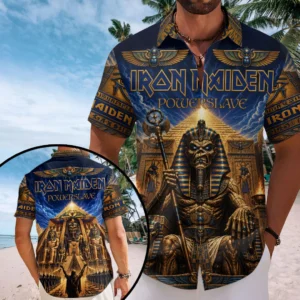 Iron Maiden Short Sleeve Button-Down Shirt - TMTHU9040