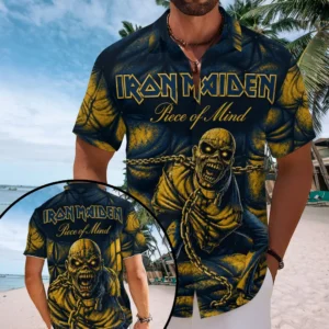 Iron Maiden Short Sleeve Button-Down Shirt - TMTHU9096
