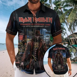 Iron Maiden Short Sleeve Button-Down Shirt - TMTHU9431