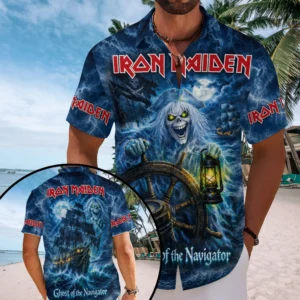 Iron Maiden Short Sleeve Button-Down Shirt - TMTHU9442