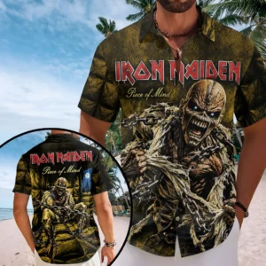 Iron Maiden Short Sleeve Button-Down Shirt - TMTHU9562