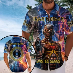 Iron Maiden Short Sleeve Button-Down Shirt - HOATT20930