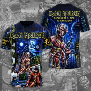 Iron Maiden: Somewhere In Time 40th Anniversary 3D Apparel - TMTHU9411