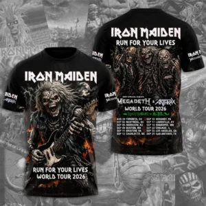Iron Maiden 2026 World Tour 3D Apparel – TMTHU9523