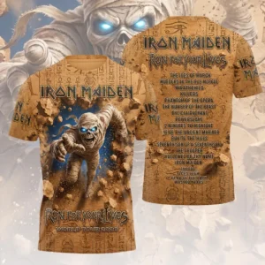 Iron Maiden 2026 World Tour 3D Apparel - HOATT20851