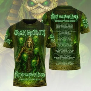 Iron Maiden 2026 World Tour 3D Apparel - HOATT20827