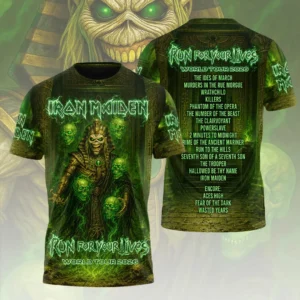 Iron Maiden 2026 World Tour 3D Apparel - HOATT20828