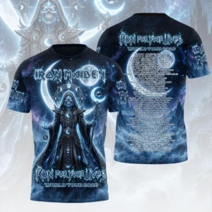 Iron Maiden 2026 World Tour 3D Apparel - HOATT20927