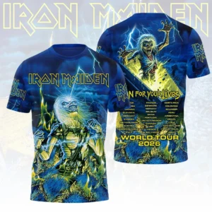 Iron Maiden 2026 World Tour 3D Apparel - HOATT21128