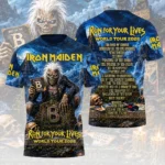 Iron Maiden 2026 World Tour 3D Apparel – HOATT21178