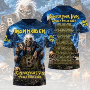 Iron Maiden 2026 World Tour 3D Apparel – HOATT21179