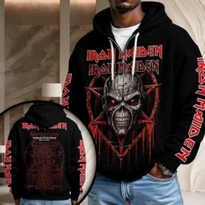 Iron Maiden Tour 2026 3D Unisex Waffle Hoodie - TANTN25716