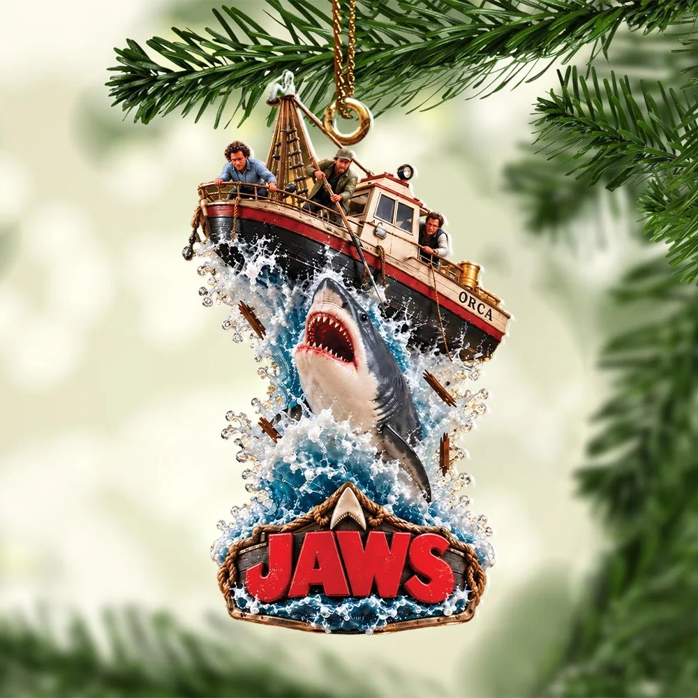 Jaws Custom Shape 2-side Printed Acrylic Ornament - HOATT21376