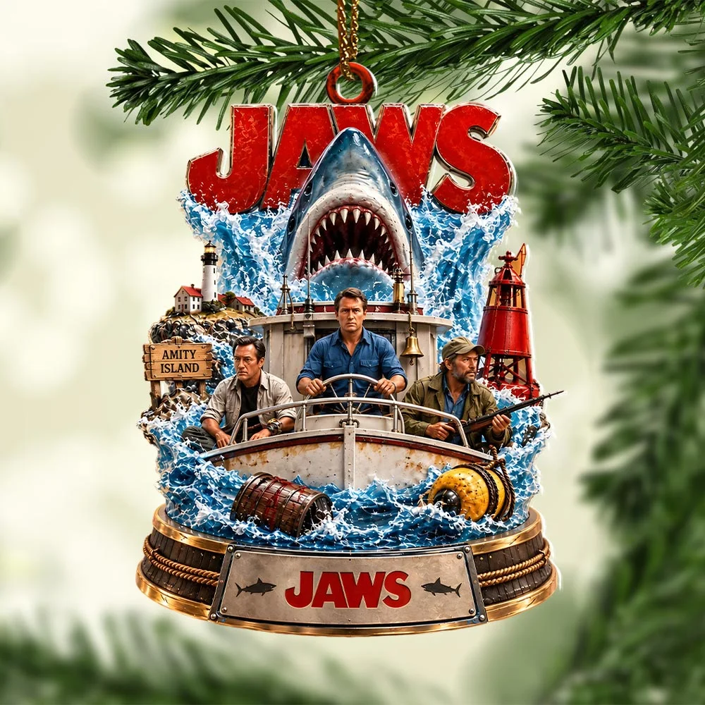 Jaws Custom Shape 2-side Printed Acrylic Ornament - HOATT21377