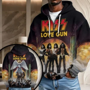 KISS 3D Unisex Waffle Hoodie - TMTHU9077
