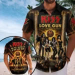 KISS Short Sleeve Button-Down Shirt – TMTHU9143