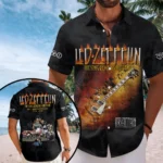 Led Zeppelin Short Sleeve Button-Down Shirt – GNE8723