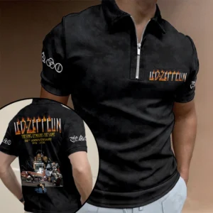 Led Zeppelin Zip Polo Shirt - GNE8722