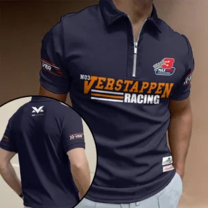 Max Verstappen Racing x Mitchell & Ness Zip Polo Shirt - TANTN25753