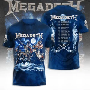 Megadeth Tour 2026 3D Apparel - TANTN25621