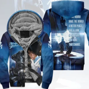 Michael Jackson 3D Fleece Zip Hoodie - HOATT21254