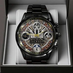 Michael Jackson Black Stainless Steel Watch - TMTHU9402
