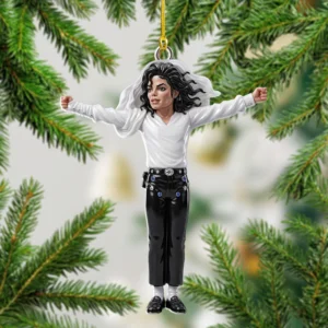 Michael Jackson Custom Shape 2-side Printed Acrylic Ornament - TMTHU9528