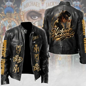 Michael Jackson Motorcycle Leather Jacket - TMTHU9329
