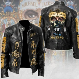 Michael Jackson Motorcycle Leather Jacket - TMTHU9489