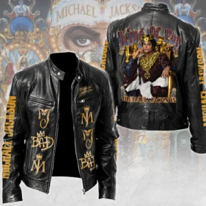 Michael Jackson Motorcycle Leather Jacket - TMTHU9490
