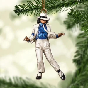 Michael Jackson Custom Shape 2-side Printed Acrylic Ornament - HOATT21083